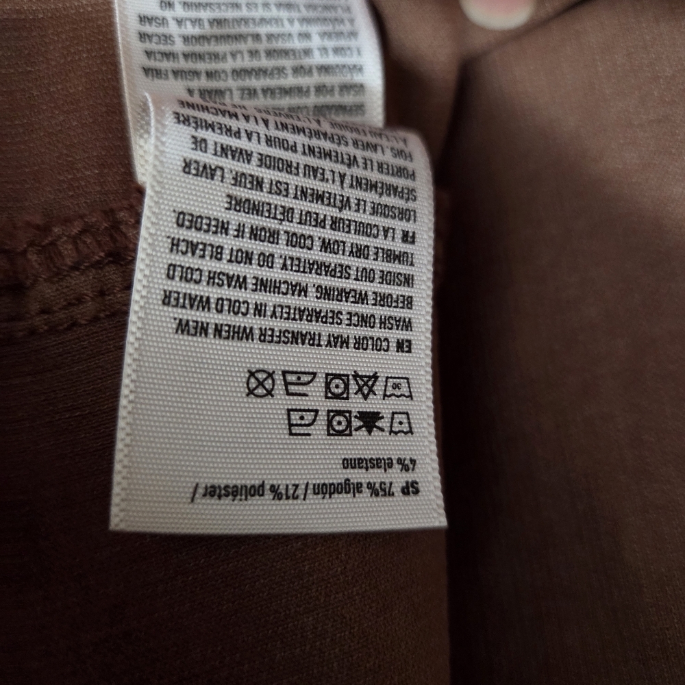 NWT American Eagle Corduroy Overall Dress Brown Mini Size 8 Fall Academia Cords - Picture 12 of 12